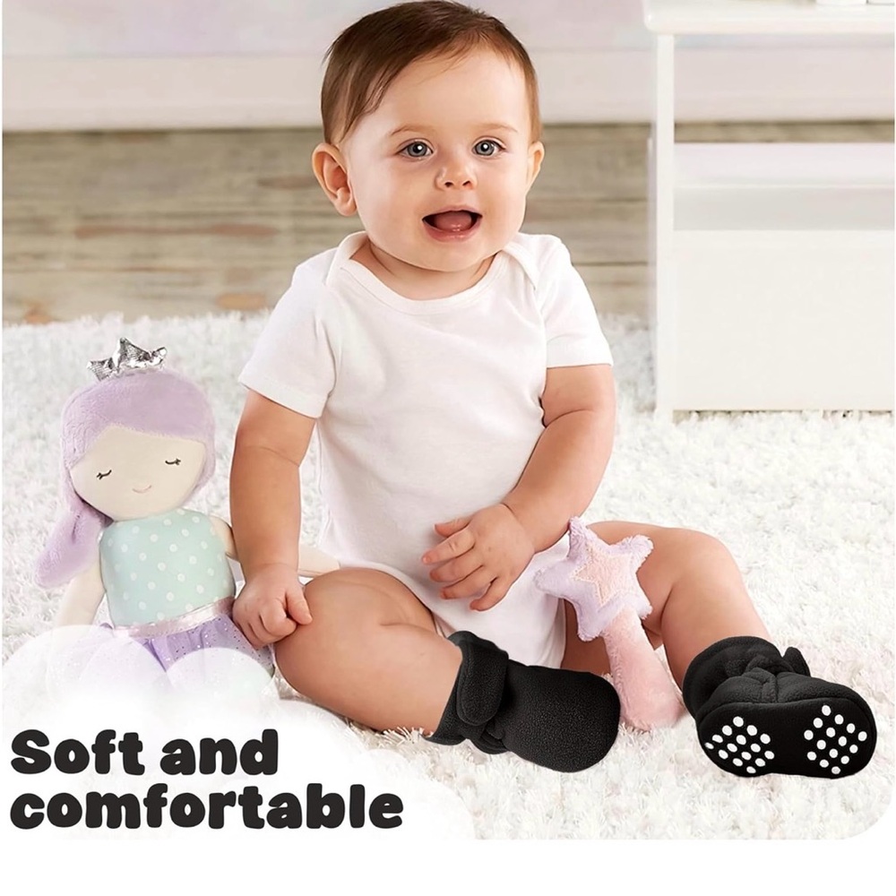 Black Baby Booties